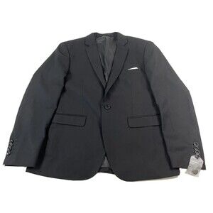 Cloudstyle 2 Button Suit Jacket and 4 Button Vest Black Size Medium